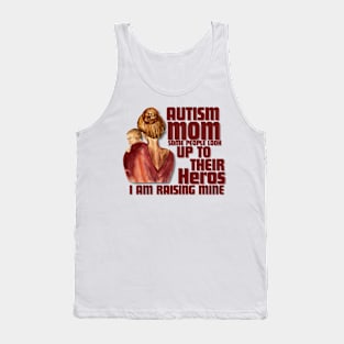 “Autism Awareness: Empowered Parent, Heroic Child” Tank Top